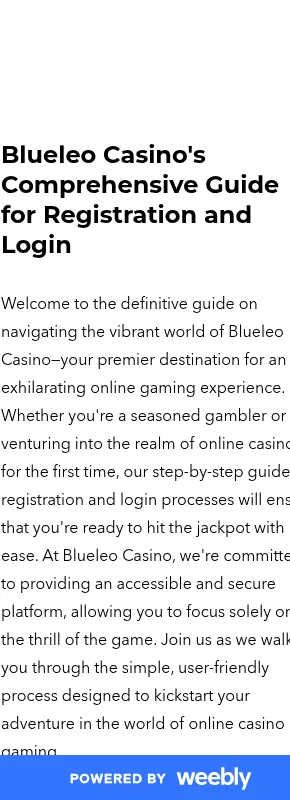 Blue Leo Casino mobile browser interface